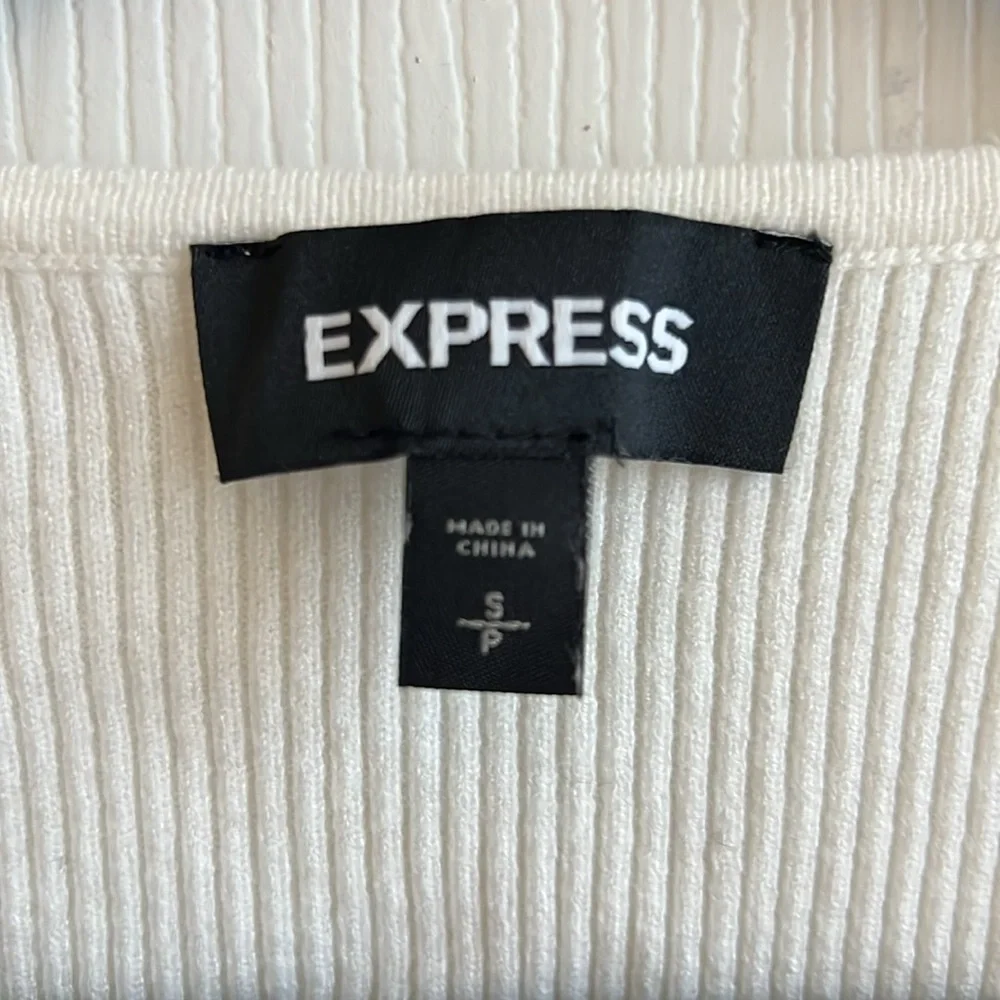 Express Ribbed Scoop Neck Sweater - Picture 4 of 5
